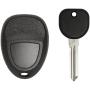 Keyless2Go Replacement for Keyless Entry Car Key Vehicles That Use 4 Button 15913421 OUC60270, Self-Programming - with New Uncut Transponder Ignition Car Key Circle Plus B111