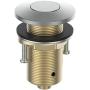 KANARY ALL Brass Air Switch Button for Sink Top Counter Top Garbage Disposal Part (Round, Brushed Nickel)