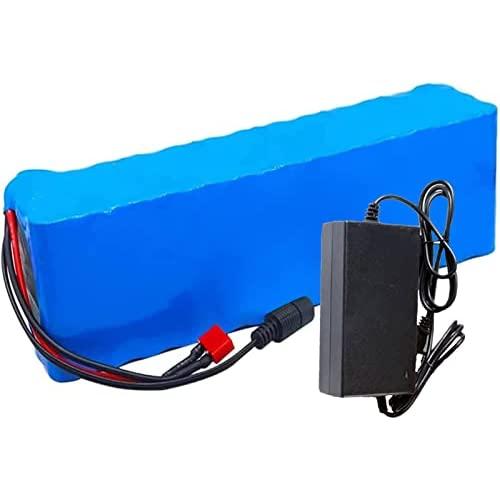 Wnicek Ebike Lithium Battery 48V 10Ah Lithium-Ion Batteries Pack with BMS + Charger Waterproof PVC Rechargeable Battery Fit for 750W 500W 350W 250W 100W Electric Bike Motor