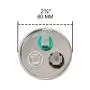 Condensateur Round AC Double Course 45+5 uF 45/5 MFD 370V ou 440V pour climatiseur CBB65B – Départ Dual Course – Moteur Ventilateur – Chauffage ou Condenseur Refroidissement Direct