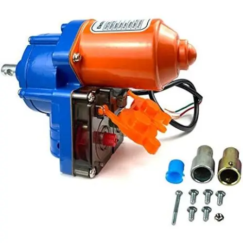 Greenhouse Roll Up Motor Electric Film Roll Up Motor Kit 100W DC 24V 2.8rpm for Greenhouse Film Ventilation Roll Up, Maximum Film Length 100m