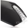 KiWAV Magazi Fist Black Motorcycle Mirrors with Oi Flash Controller 16 Flash Mode compatible for BMW