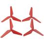 Upgraded Spare Parts Motor Main Blade Propellers Three-Blade Propellers for Syma X5SW X5HW X55 RC Mini Quadcopter Toy (Red)