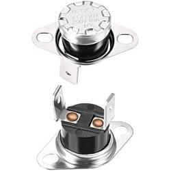 uxcell KSD301 Thermostat 90°C/194°F 10A N.C Adjust Snap Disc Temperature Switch for Microwave,Oven,Coffee Maker 2pcs