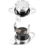 uxcell KSD301 Thermostat 90°C/194°F 10A N.C Adjust Snap Disc Temperature Switch for Microwave,Oven,Coffee Maker 2pcs