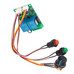 Motors Control Switch, Adjustable Duty Cycle CW CCW Rotation Motor Speed Controller Digital Display for Machine