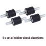 M4 Rubber Mounts Shock Absorbers Anti Vibration Silentblock Car Boat Bobbins, Pack of 4 (M4 10x10mm)
