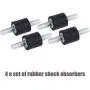 M4 Rubber Mounts Shock Absorbers Anti Vibration Silentblock Car Boat Bobbins, Pack of 4 (M4 10x10mm)