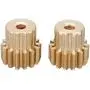 Ochoos 2pcs 14T Motor Gear Spare Part for Wltoys L959 RC Car