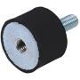 M8 M6 Vibration Isolator, Keenso Vibration Mount 2 Threaded Studs AntiVibration Isolation Rubber Mounts Boat Bobbins, pack of 4(VD3020 M823)