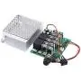 PWM DC Motor Speed Controller, DC10-55V/40A Max 60A Stepless DC Motor Speed Controller with Forward-Brake-Reverse Switch Adjustable Potentiometer and LED Display,Continuous Current 40A