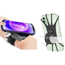 Newppon 360° Rotatable Cell Phone Running Armband with Airpods Pro Holder & Newppon Detachable 360° Rotation Bike & Motorcycle Phone Mount for iPhone 13 12 11 Pro Max Samsung Galaxy All Smartphones