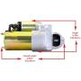 Rareelectrical NEW SBC BBC CHEVY 3HP HIGH TORQUE MINI STARTER FOR 327 350 400 COMPATIBLE WITH 153 TOOTH FLYWHEEL