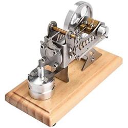Wifehelper LED Air Stirling Engine Funny Education Electricity Power Generator Model Education Model Toy Kit