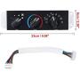 X AUTOHAUX 1 Set HVAC Heater Control Panel with Blower Motor Switch for Jeep Wrangler TJ 1999-2004 55037473AB BL101 HS-373