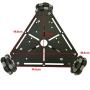 2021 SZDoit Premium Omni Wheel Metal Robot Car Chassis for Arduino / Raspberry pi, ROS Robot Platform with 3 DC High Torque Encoder Motor and 58mm Omnidirectional Wheel, DIY RC Toy Kit
