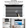 VIVIDSTORM-ALR Screens,Revolve & Sound Transparent ALR UST Motor Tension Screen,Motorized Tension Pull Down Screen,16: 9 Home Theatre System Compatible with UST Laser TV Projector,VBMSLUST84HPA