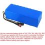 Jieoto 36V Electric Bike Battery 10Ah 10S 4P Lithium-ion Battery Pack for 200W 250W 350W 500W Motor with Charger Fit for Electric Scooters E-Bike Electric Street Bicycles
