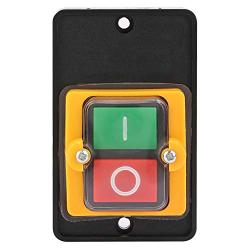 AC 220V/380V 10A Motor Controller ON/Off Push Button Switch NO NC Design Waterproof Pushbutton Switch for Mechanical Equipment Textile Machinery KAO-5M(No Case)
