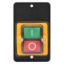 AC 220V/380V 10A Motor Controller ON/Off Push Button Switch NO NC Design Waterproof Pushbutton Switch for Mechanical Equipment Textile Machinery KAO-5M(No Case)