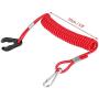 Boat Engine Motor Kill Stop Switch, Outboard Engine Ignition Emergency Kill Stop Switch Key Lanyard Rope Clip (for All Series)