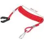 Boat Engine Motor Kill Stop Switch, Outboard Engine Ignition Emergency Kill Stop Switch Key Lanyard Rope Clip (for All Series)