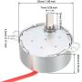 uxcell Synchronous Gear Motor AC 12V 15-18RPM 50-60Hz Electric Motor CCW/CW 4W for Electric Fan