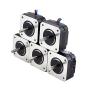 STEPPERONLINE 5 PCS Nema 17 Stepper Motor Bipolar 1.8deg 16Ncm (22.6oz.in) 1A 42x42x20mm 4 Wires for Exturder 3D Printer CNC DIY