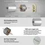 PLUMIA DC 12V 150RPM Gear Motor Centric Output Shaft 37mm Diameter Gearbox High Torque Electric Micro Speed Reduction Geared Motor