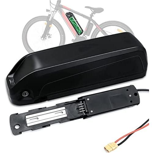 Jieoto Electric Bike Batteries 36V 12.5AH Built-in Electric Bike Lithium Battery with 2A Charger and BMS Protection Board for 500W/350W/200W Electric Lithium Bike Battery Motors