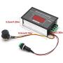 Motor Speed Controller PWM DC 6V 12V 24V 48V 60V 30A Adjustable Speed Regulator, Stepless DC Digital Display Motor Speed Controller with Switch and Speed Control Potentiometer