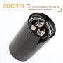 Canamax 430-516 uf/MFD 110-125 VAC ±20% Volts Round Start Capacitor - Replacement for Single-Phase Electric Motors