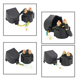 Starter Solenoid Relay for 4-Stroke GY6 Engine 50cc 70cc 90cc 100cc 150cc 200cc 250cc ATV Dirt Bikes Scooters Go Kart Dne Buggys Quad 4 Wheelers Pit Bike Moped Roketa SSR Taotao Sunl Coolster