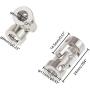 TAKANISHI 2PCS Universal Joint Couplings Connector Metal 5x5mm 6x6mm RC Motor Boat Robot Shaft combination Connector Coupler (6x6mm)