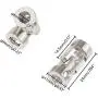 TAKANISHI 2PCS Universal Joint Couplings Connector Metal 5x5mm 6x6mm RC Motor Boat Robot Shaft combination Connector Coupler (6x6mm)