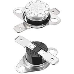 uxcell KSD301 Thermostat 85°C/185°F 10A Normally Open N.O Adjust Snap Disc Temperature Switch 2pcs