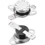 uxcell KSD301 Thermostat 85°C/185°F 10A Normally Open N.O Adjust Snap Disc Temperature Switch 2pcs