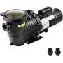 VEVOR 2.0HP Inground /Above Ground Pool Pump, 5520 GPH Max Flow, 230 V, 1500 W Dual Speed Energy Saving Swimming Pool Motor for in/above Ground Pool w/ Strainer Basket, Certificate of ETL for Security