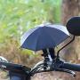 ihreesy Motorcycle Cell Phone Umbrella,Waterproof Mini Handlebar Cell Phone Holder Sun Shade Umbrella Portable Phone Holder Umbrella for Outdoor,Dark Blue