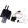 Vehicles-OCS 1/16 Two-Speed Upgraded Gearbox RC Car Black Shift Transfer Replacement with Motor+Servo Plastics Split for WPL Parts