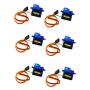 ULTECHNOVO SG90 Micro Servo Motor Kit Durable Lightweight Digital Servo for RC Robot Arm Helicopter Airplane Car Boat Control 6pcs
