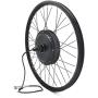 36V 48V 52V 45A 1200W-1800W eBike Rear Wheel Conversion Kits with UKC1 Color Display 7 Speed Threaded Freewheel 20