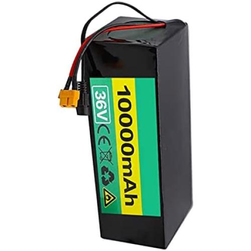 Wnicek 36V 10000mAh E-Bike Lithium Battery Pack 10AH Lithium-ion Battery Pack Used for Motors Within 750W 500W 350W 250W for Ebike E-Bike Scooters Electric Tools with Charger