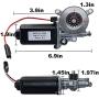 rv Power Awning Universal Replacement Motor 373566, Compatible with solera Power Awnings, with Single 2-Way Connector, 12-Volt DC 75-RPM, Strong and Durable
