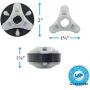 Ultra Durable & Upgraded 285753A Motor Coupling Kit Compatible with Whirlpool & Kenmore Washer (1)