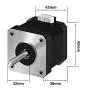 SIMAX3D Nema 17 Stepper Motor 42x38 17HS4401 with 39.3in(1Meter) Cable 1.5A 2Phase 4 Wires 1.8 Degree for Creality CR-10, Ender 3, Anet A8, Anycubic Mega Series 3D Printers and CNC Extruder
