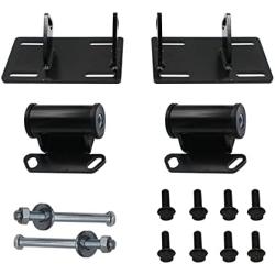 LOSTAR Engine Mount Adapter Plates Urethane Swap Kit for 1982-2005 Sonoma S10 LSx LS1 LS2 LS 4.3L 14005KU