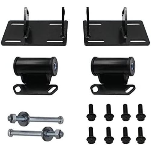 LOSTAR Engine Mount Adapter Plates Urethane Swap Kit for 1982-2005 Sonoma S10 LSx LS1 LS2 LS 4.3L 14005KU