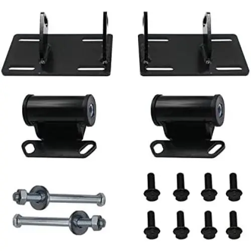 LOSTAR Engine Mount Adapter Plates Urethane Swap Kit for 1982-2005 Sonoma S10 LSx LS1 LS2 LS 4.3L 14005KU