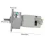 DC 24V 35W Mini DC Gear Motor Metal Speed Adjustable Large Torque Motor CW/CCW(24V 600rpm)